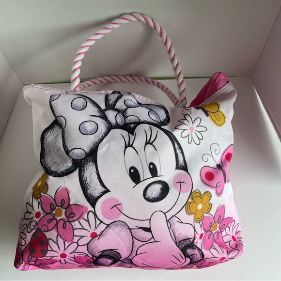 Disney Minnie Tote Bag Purse With Rope Handles . - Picture 7 of 12